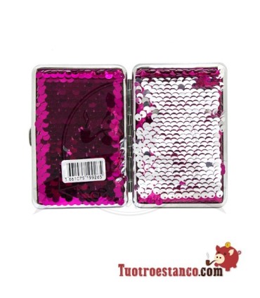 Glitter sigarettendoosje 14 sigaretten