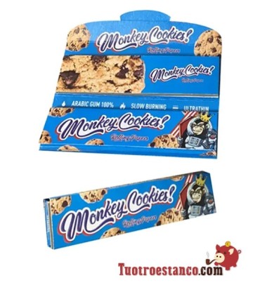 King Size Cookies Monkey Étui en papier 110 mm + Filtres - 24 livrets