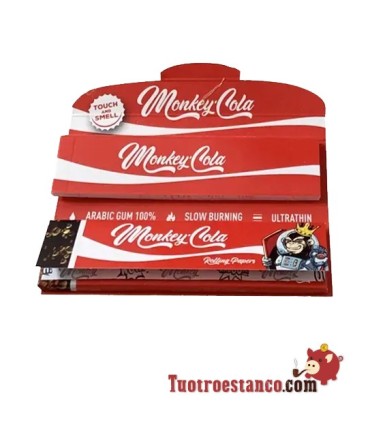 Papel Monkey Smell King Size Red Cola 110 mm + Filtros