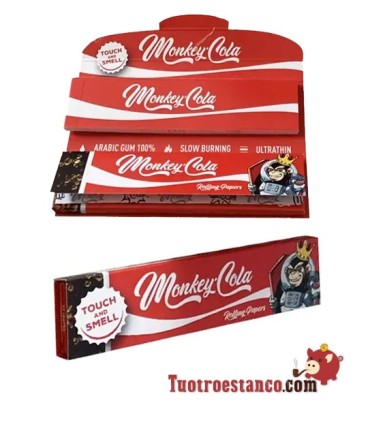 Monkey Cheiro King Size Papel Cola Vermelho 110 mm + Filtros