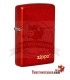Zippo Metálico Vermelho
