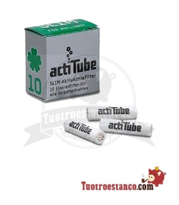 10-teilige SLIM actitube Aktivkohlefilter