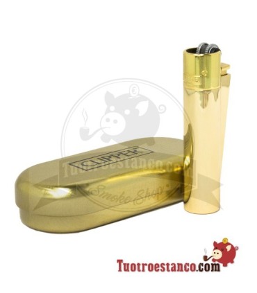 Gouden metallic clippermodel glans + behuizing