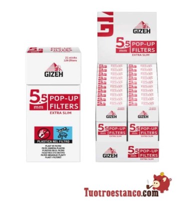 Boîtier de filtre Gizeh 5,5 mm - 20 boîtes