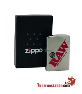 Zippo Raw Silber-Logo