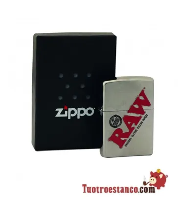Logo Zippo Raw Silver