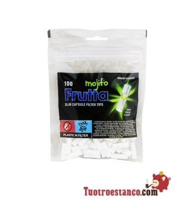 Filter FRUTTA -Mojito- 6mm mit Kapsel 100 Stück