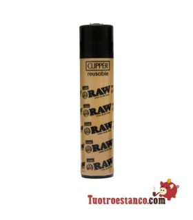 Clipper Raw Beige Logo negro