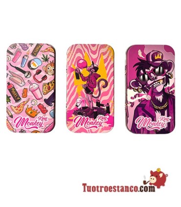 Caja de Metal Monkey Pink