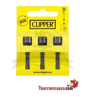 Pack of 3 Replacement Flints for Clipper