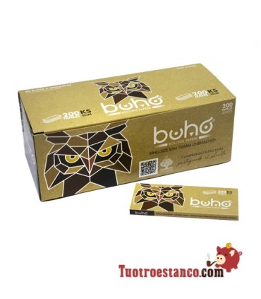 Estuche de Papel Buho marrón King Size Slim 200 - 40 libritos