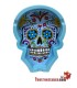 Cenicero Poliresina Calavera Colores