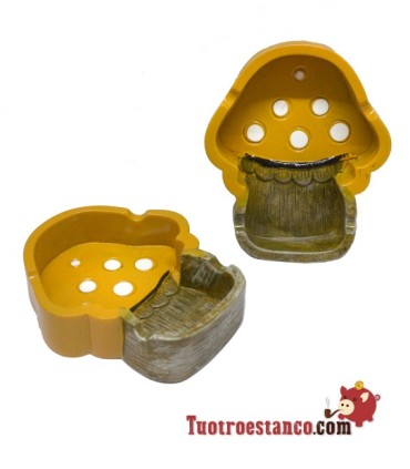Mushroom Polyresin Ashtray
