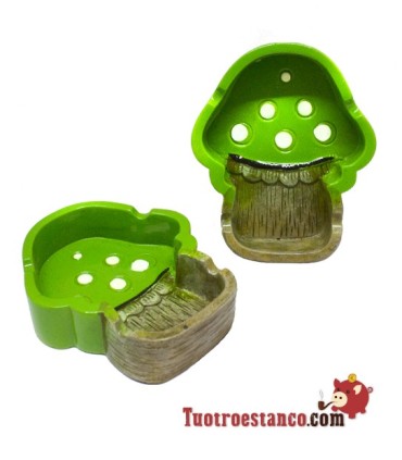 Cendrier en polyrésine champignon