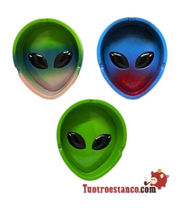 Alien Head Polyresin Ashtray