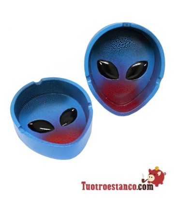 Alien Head Polyresin Ashtray