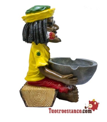 Giant Rasta Polyresin Ashtray
