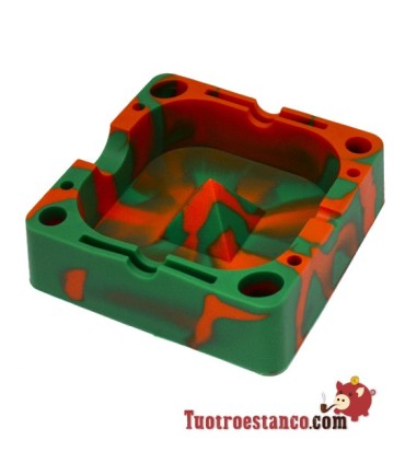 Silicone Ashtray with Compartments