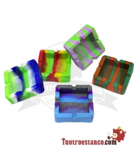 Cendrier en silicone carré