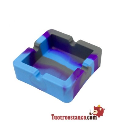 Cinzeiro de silicone quadrado