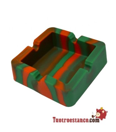 Cinzeiro de silicone quadrado