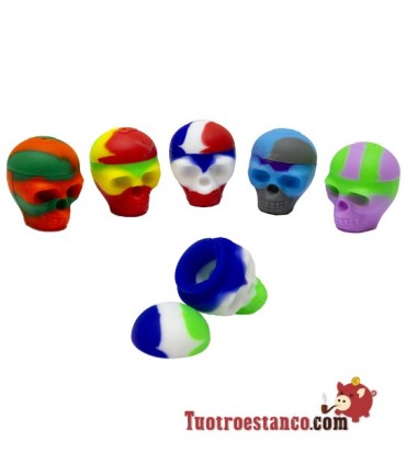 Contenitore in silicone per resina teschio