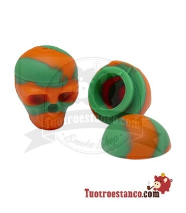 Contenitore in silicone per resina teschio