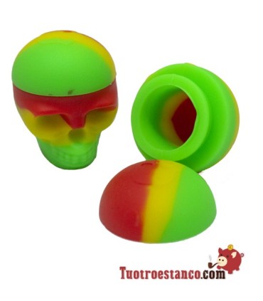 Contenitore in silicone per resina teschio