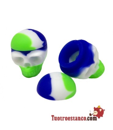 Recipiente de silicone para resina de crânio