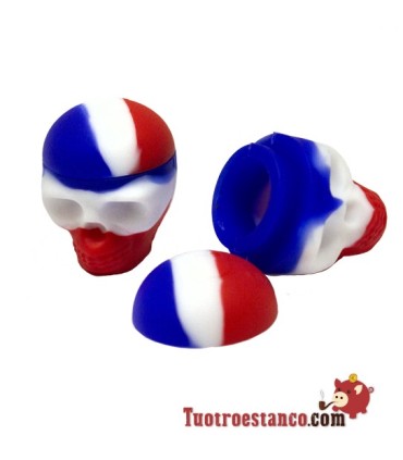 Recipiente de silicone para resina de crânio