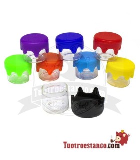 Mini frasco de vidro com fecho em silicone 3 ml
