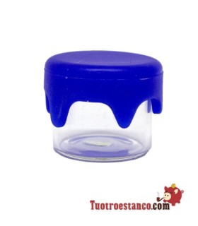 Mini bocal en verre avec bouchon en silicone 3 ml