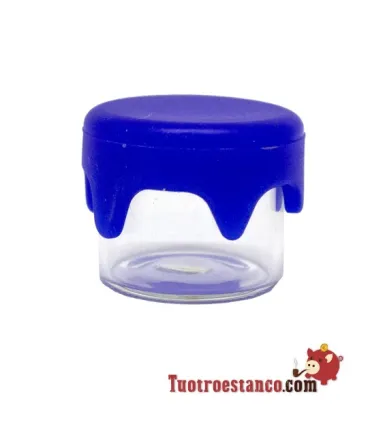Mini bocal en verre avec fermeture en silicone, 3 ml