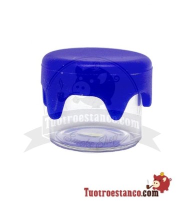 Mini glass jar with silicone closure 3 ml