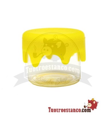 Mini glass jar with silicone closure 3 ml