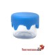 Mini frasco de vidro com fechamento em silicone 3 ml