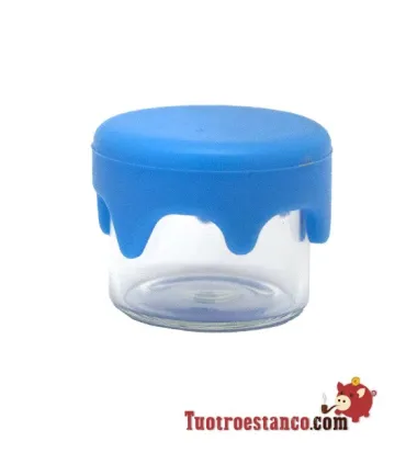 Mini-Glasgefäß mit Silikonverschluss 3 ml