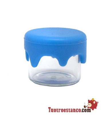 Mini bocal en verre avec bouchon en silicone 3 ml