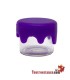 Mini frasco de vidro com fechamento em silicone 3 ml