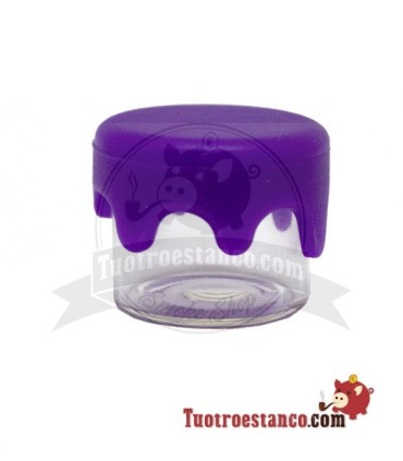Mini-Glastiegel mit Silikonverschluss 3 ml
