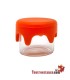 Mini frasco de vidro com fechamento em silicone 3 ml