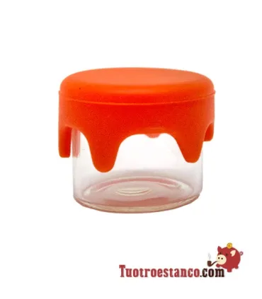 Mini bocal en verre avec fermeture en silicone, 3 ml