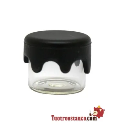 Mini bocal en verre avec fermeture en silicone, 3 ml