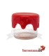 Mini barattolo di vetro con chiusura in silicone 3 ml