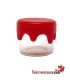 Mini frasco de vidro com fechamento em silicone 3 ml
