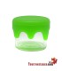 Mini frasco de vidro com fechamento em silicone 3 ml