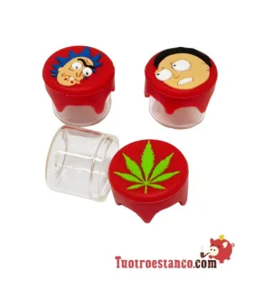 Mini bocal en verre avec couvercle en silicone DÉCORÉ 3 ml