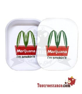 Bandeja Metálica + Tapa MC Marijuana