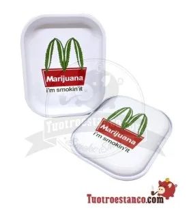 Metallschale + MC Marihuana-Deckel