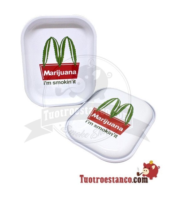 Metal Tray + Lid MC Marijuana